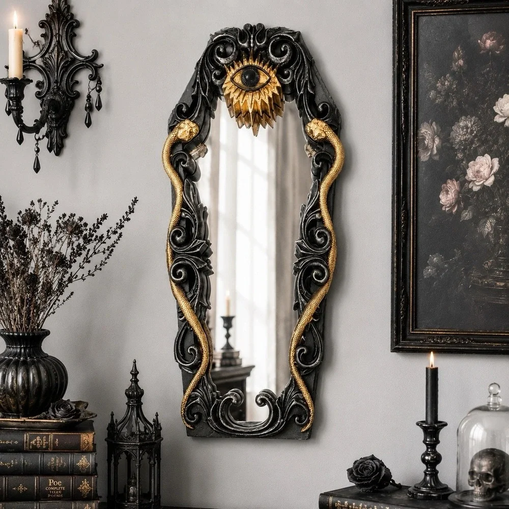 Christian Siriano 3D Third Eye Snake Mirror Gothic Baroque Halloween Witchy Goth